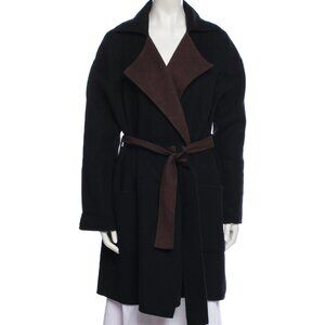 Halston Heritage Two Tone Virgin Wool  Coat